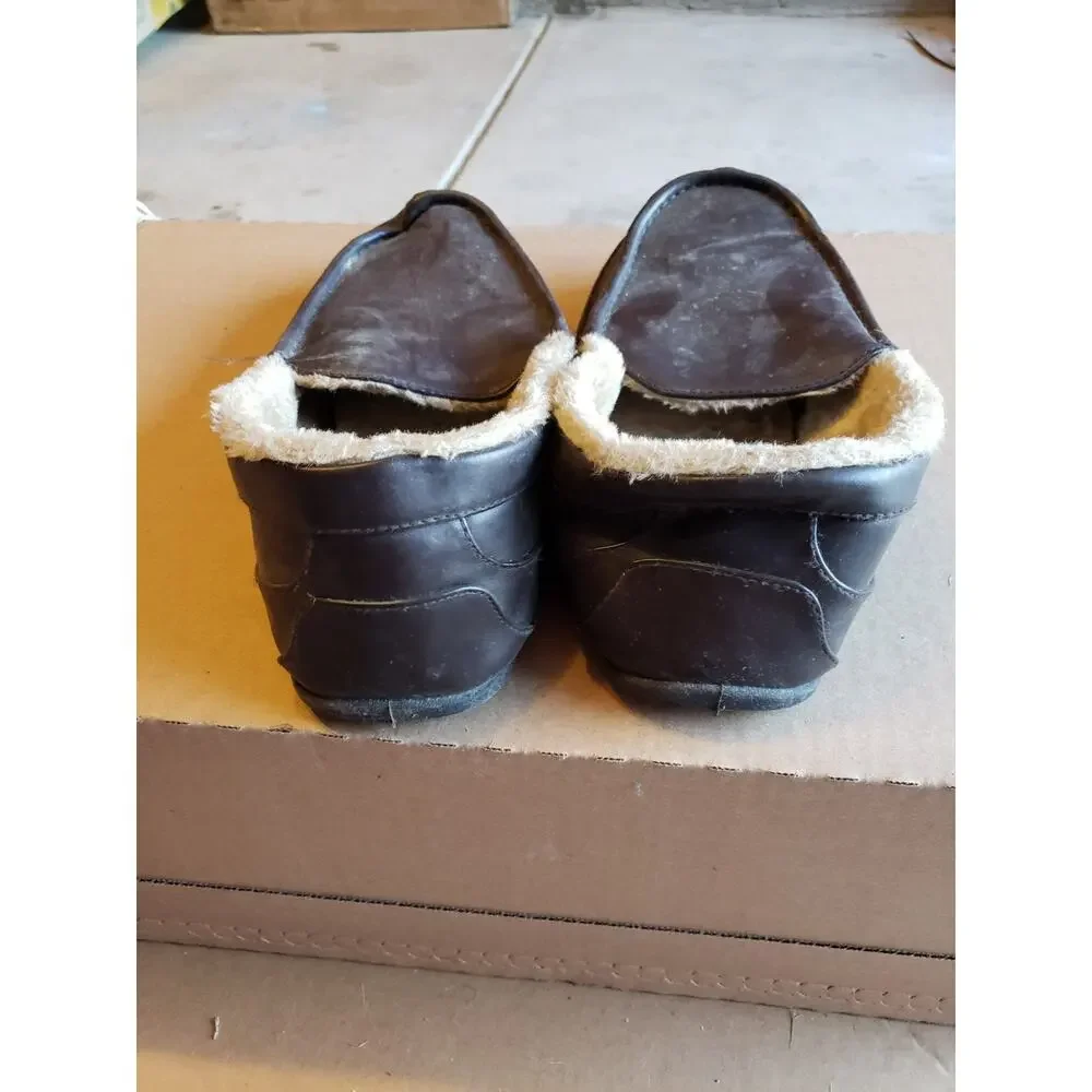 Deer Stag Shoes Size 15 Mens Brown Slip On Leather Casual 21958